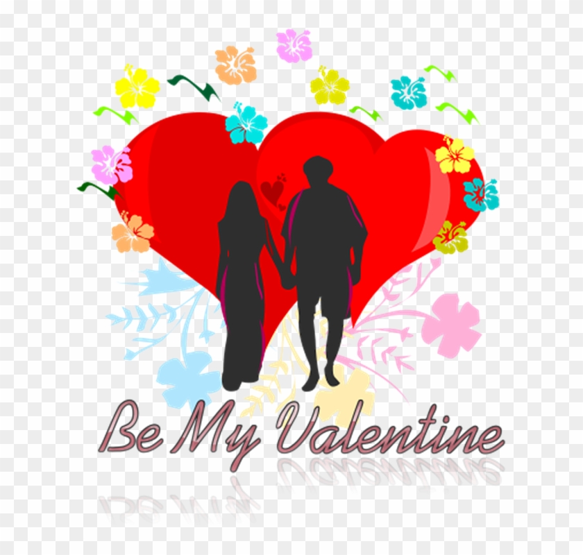 Valentine Heart Couple Love Marriage Celebration - Love Clipart