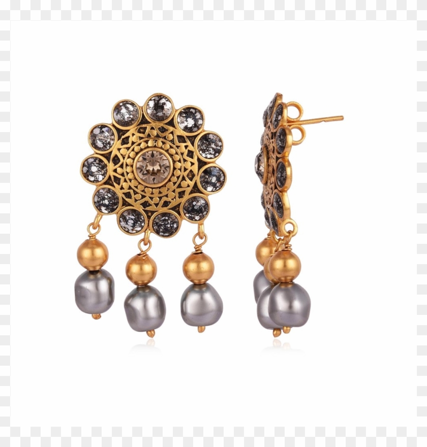 Ranas Of Kutch Flower Drop Earrings - Earrings Clipart #5642991