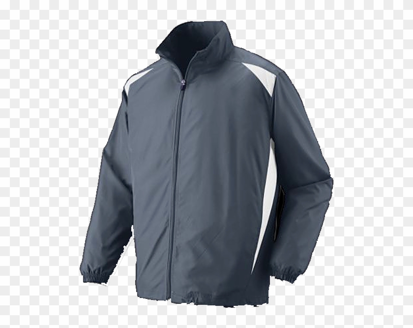 Men's Lacrosse Premier Jacket Grey And White - Pocket Clipart #5643480