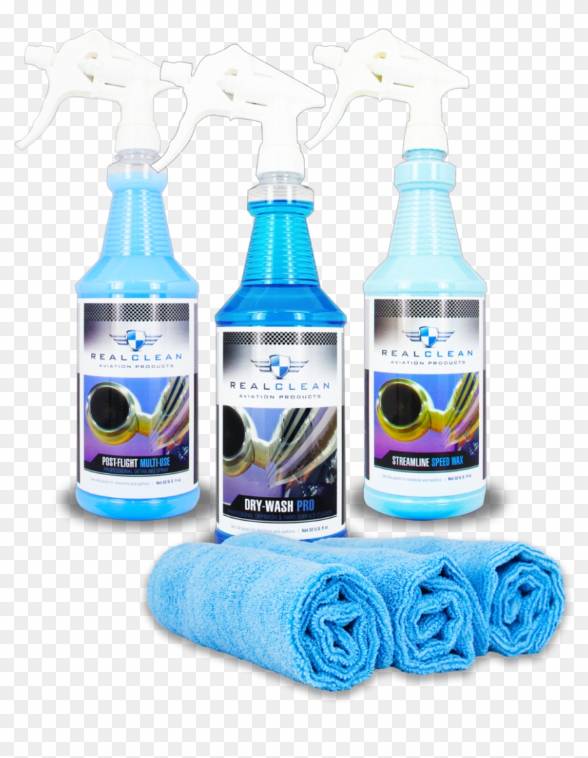 Real Clean Aviation Products - Glass Bottle Clipart