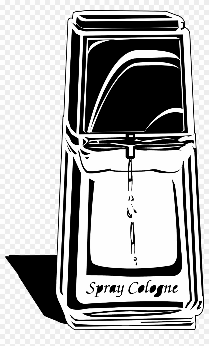 Perfume Clipart Body Spray - Cologne Black And White - Png Download