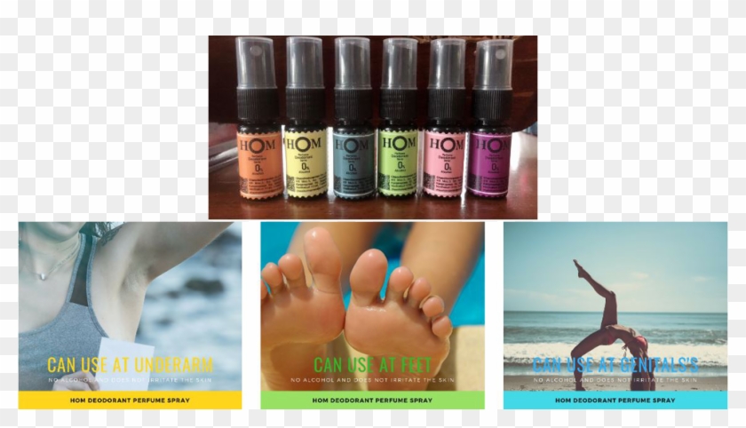 Hom Deodorant Perfume Spray - Nail Polish Clipart #5643862