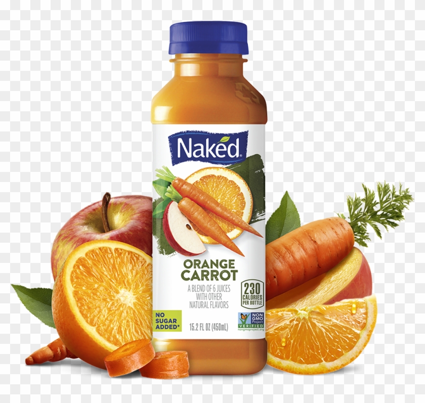 Naked Juice Orange Carrot - Naked Strawberry Banana Smoothie Clipart