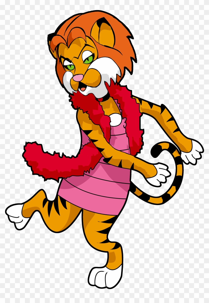 Angie The Angry Tiger - Cartoon Clipart #5645352