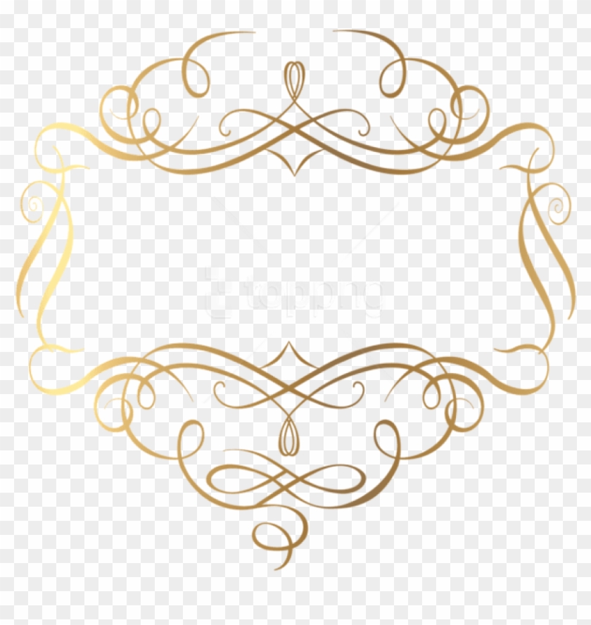 Free Png Gold Decoration Png Images Transparent - Gold Decorations Png Clipart #5645579