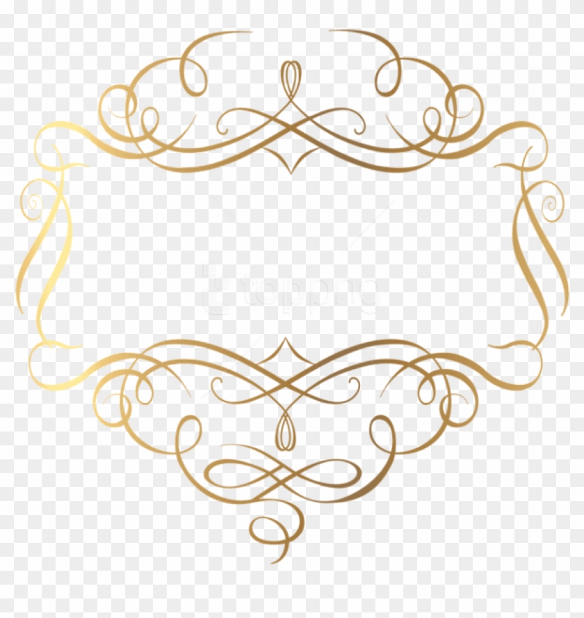 Free Png Gold Decoration Png Images Transparent - Gold Decorations Png Clipart