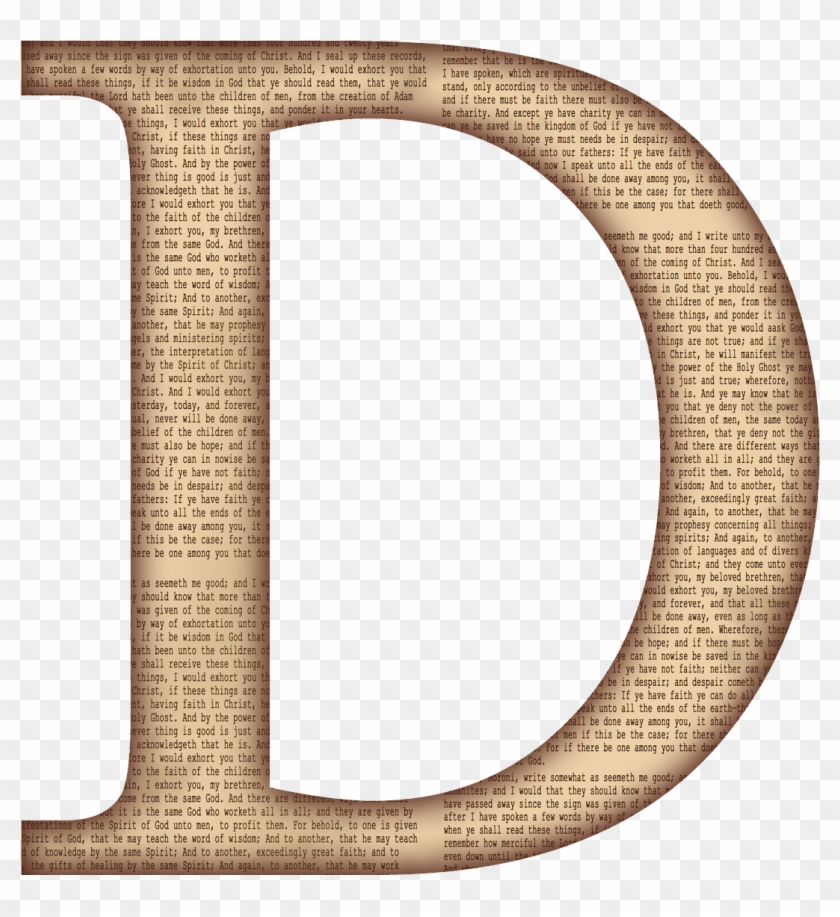 Stylish - Alphabet D With Transparent Background Clipart #5645764