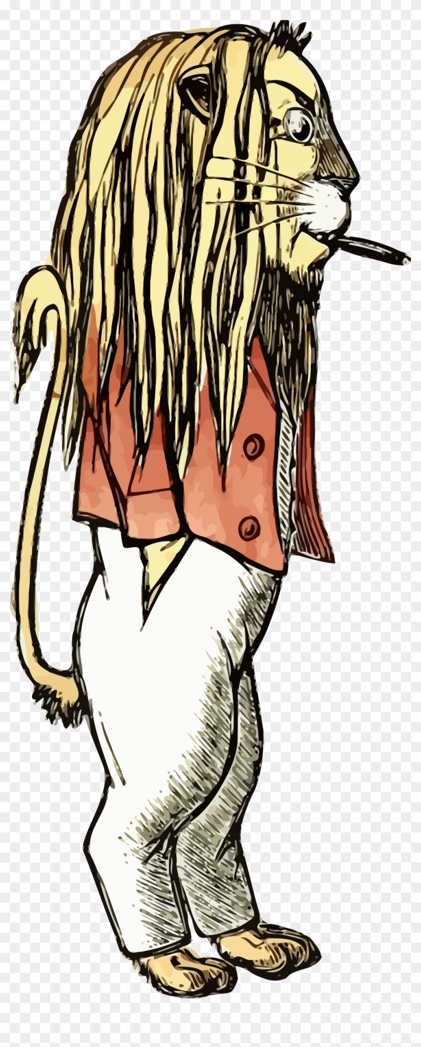 This Free Icons Png Design Of Lion Man - Drawing Lion Men Clipart #5645849
