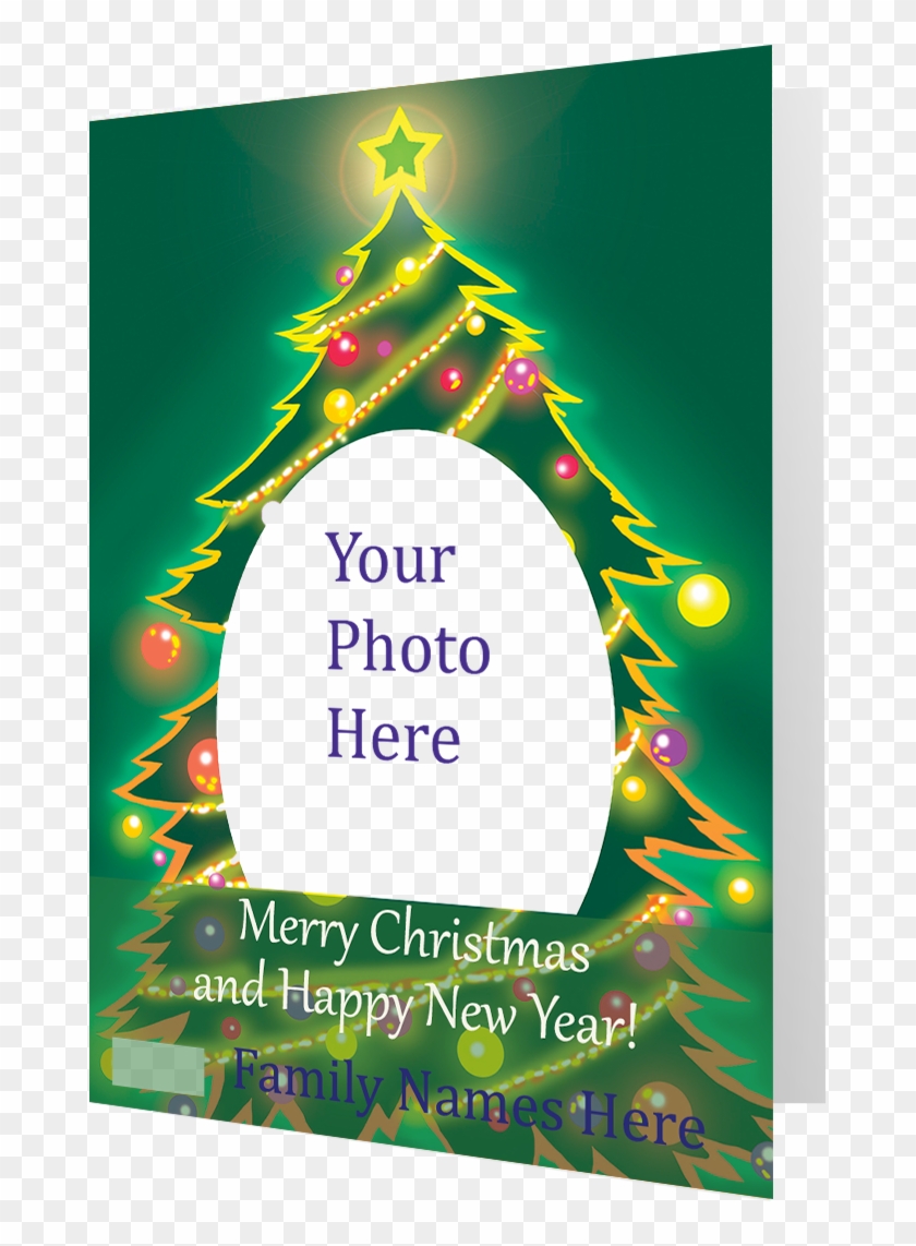 Artist Signature Holiday Photo Card "christmas Ornament - Christmas Tree Clipart #5645905
