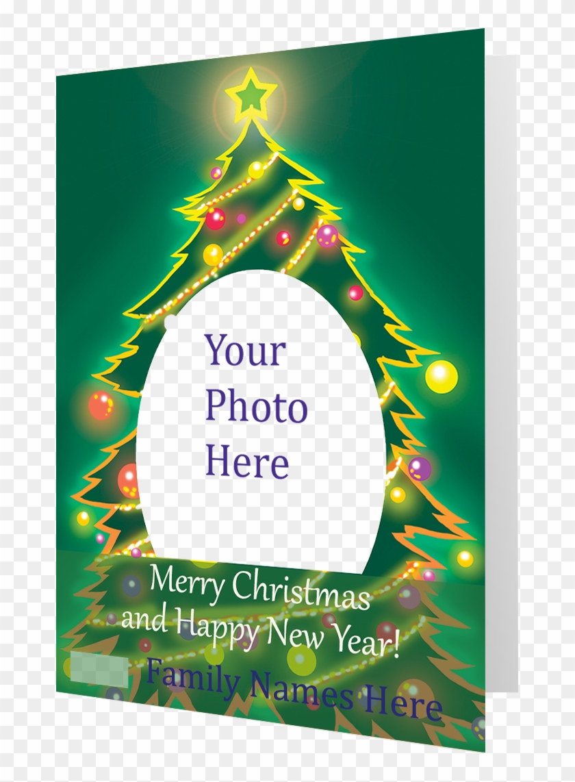 Artist Signature Holiday Photo Card "christmas Ornament - Christmas Tree Clipart