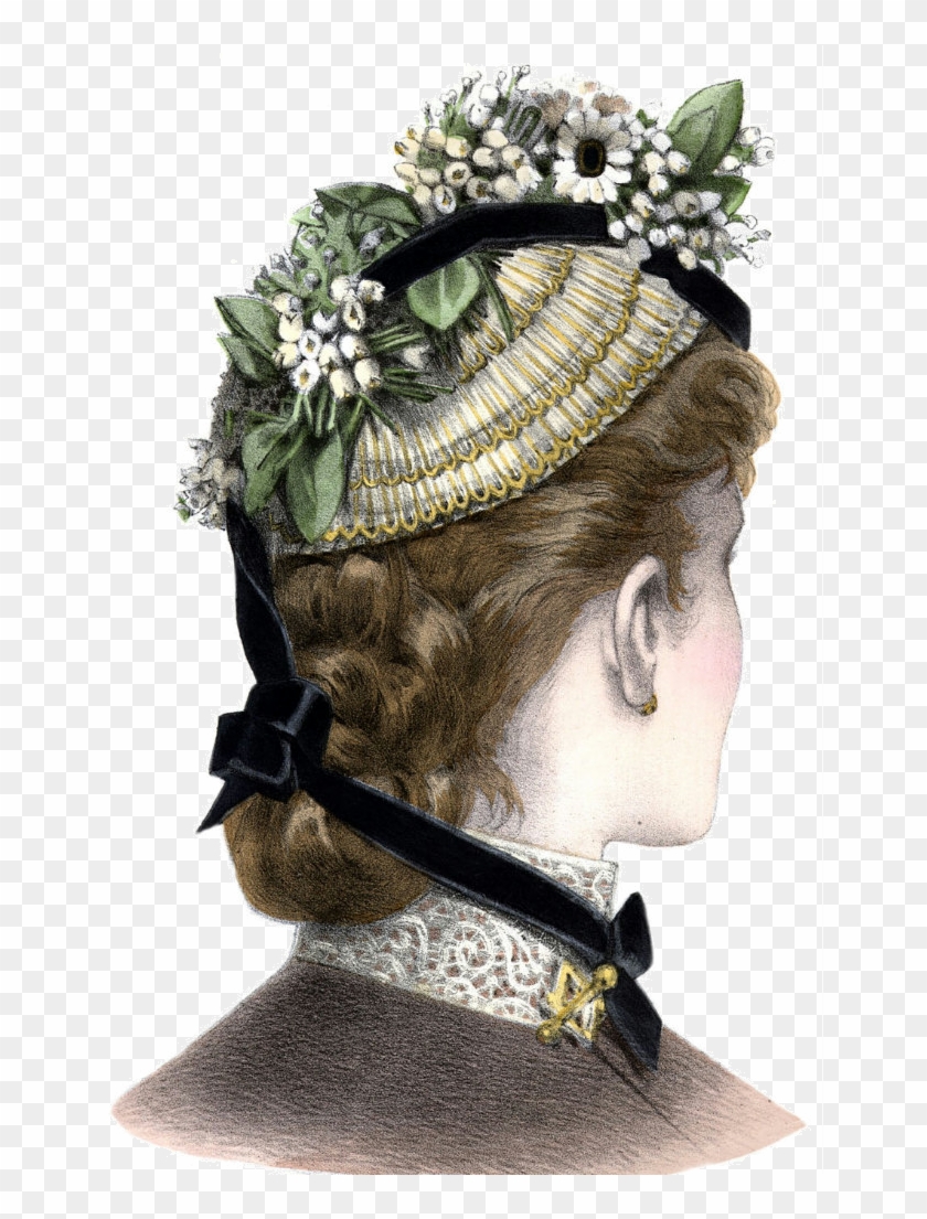 Victorian Hats, Victorian Women, Hat Blocks, Love Hat, - Шляпка Ток 19 Века Clipart #5646346