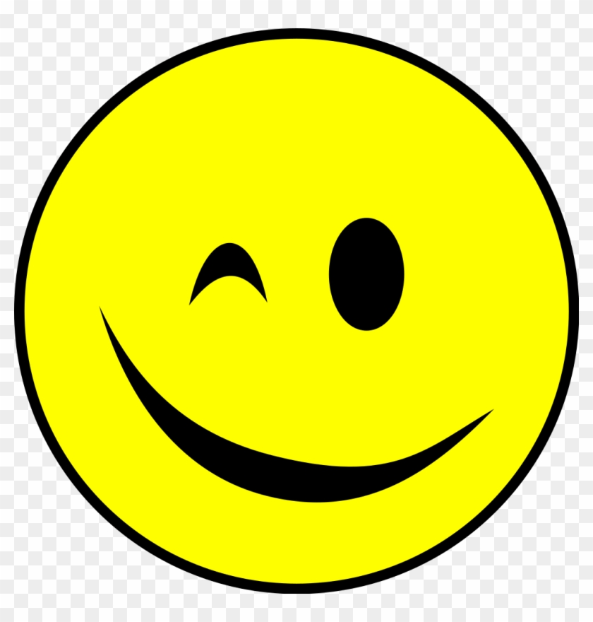 File - Winking-smiley - Svg - Wikimedia Commons - Smiley Face Clipart #5646727
