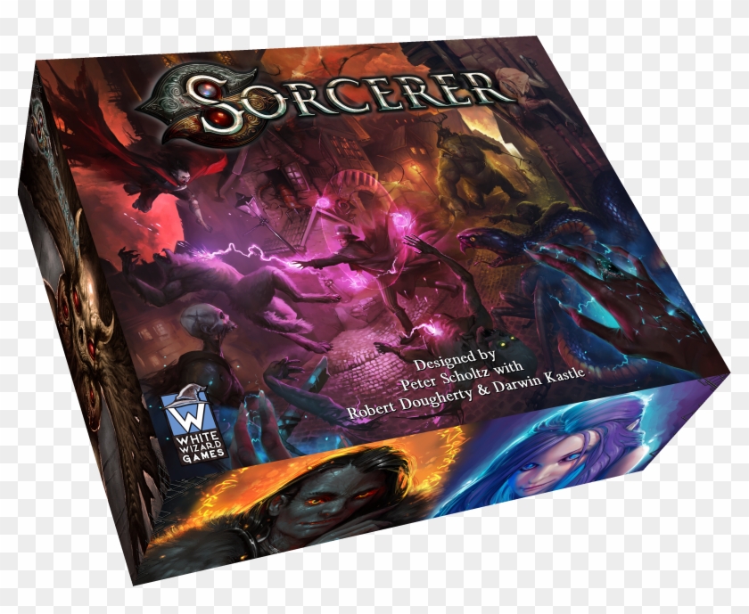 Cn48520 White Wizard - Board Game Sorcerer Clipart #5646826