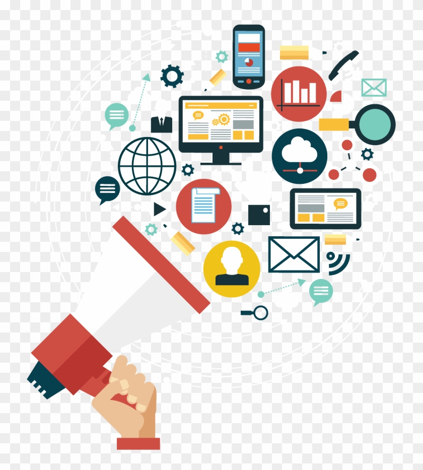 Seo - Marketing Digital Vector Png Clipart #5646973