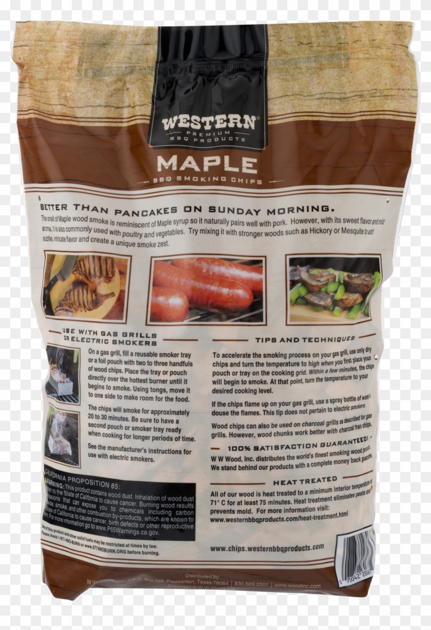 Western Premium Bbq Products Maple Smoking Chips, 180 - Cervelat Clipart