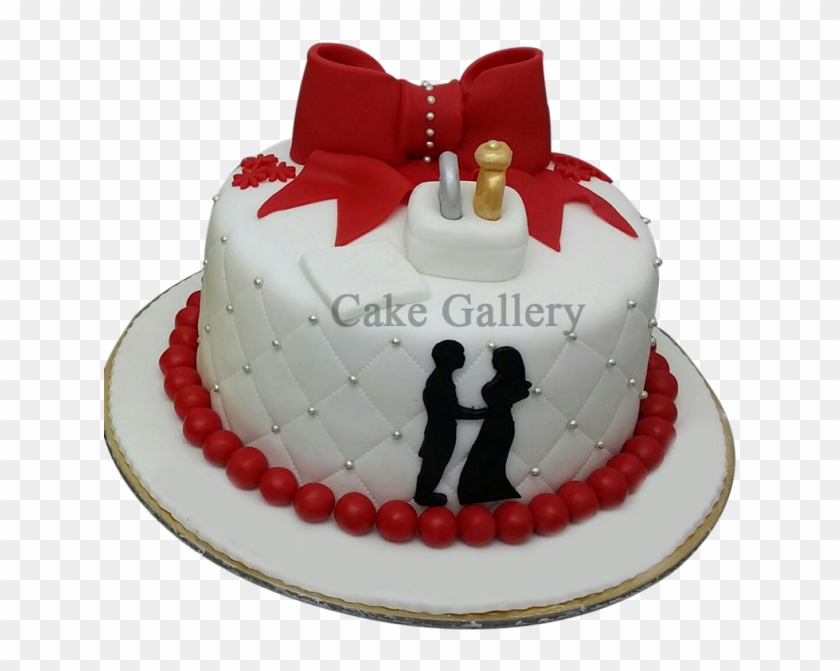 Romantic Couple Cake In Sharjah - Birthday Cake With Couple Clipart #5648233