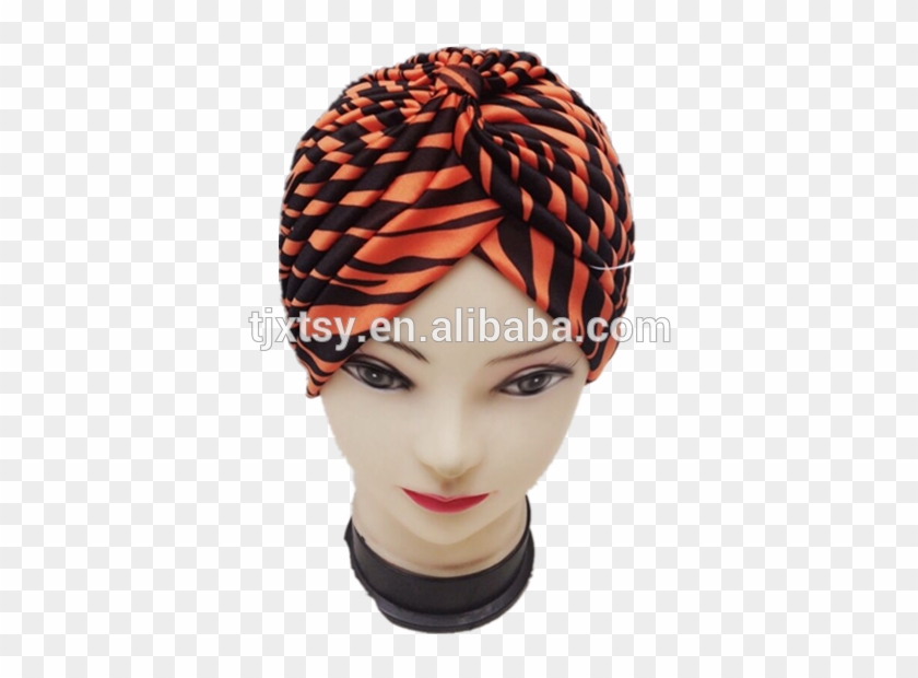100% Pink Kuning Stripe Rambut Bonnet Topi Untuk Wanita - Headpiece Clipart #5648290