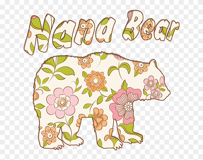Nana Bear Flower Wallpaper - Vector Graphics Clipart