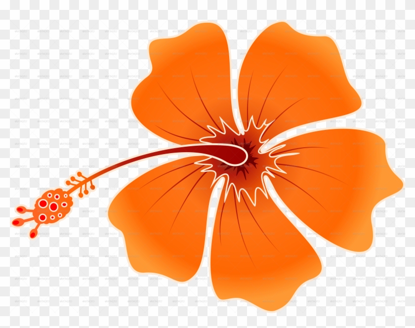 Hawaiian Flower Batik Clipart