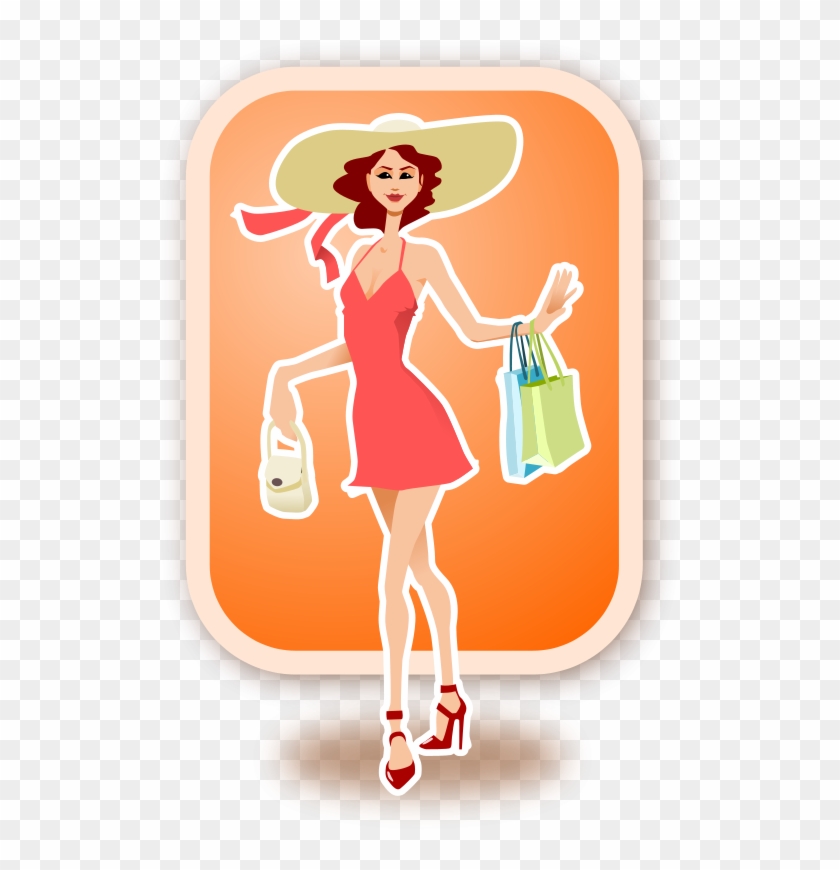 Free Shopping Woman - Aapkidukan Logo Clipart