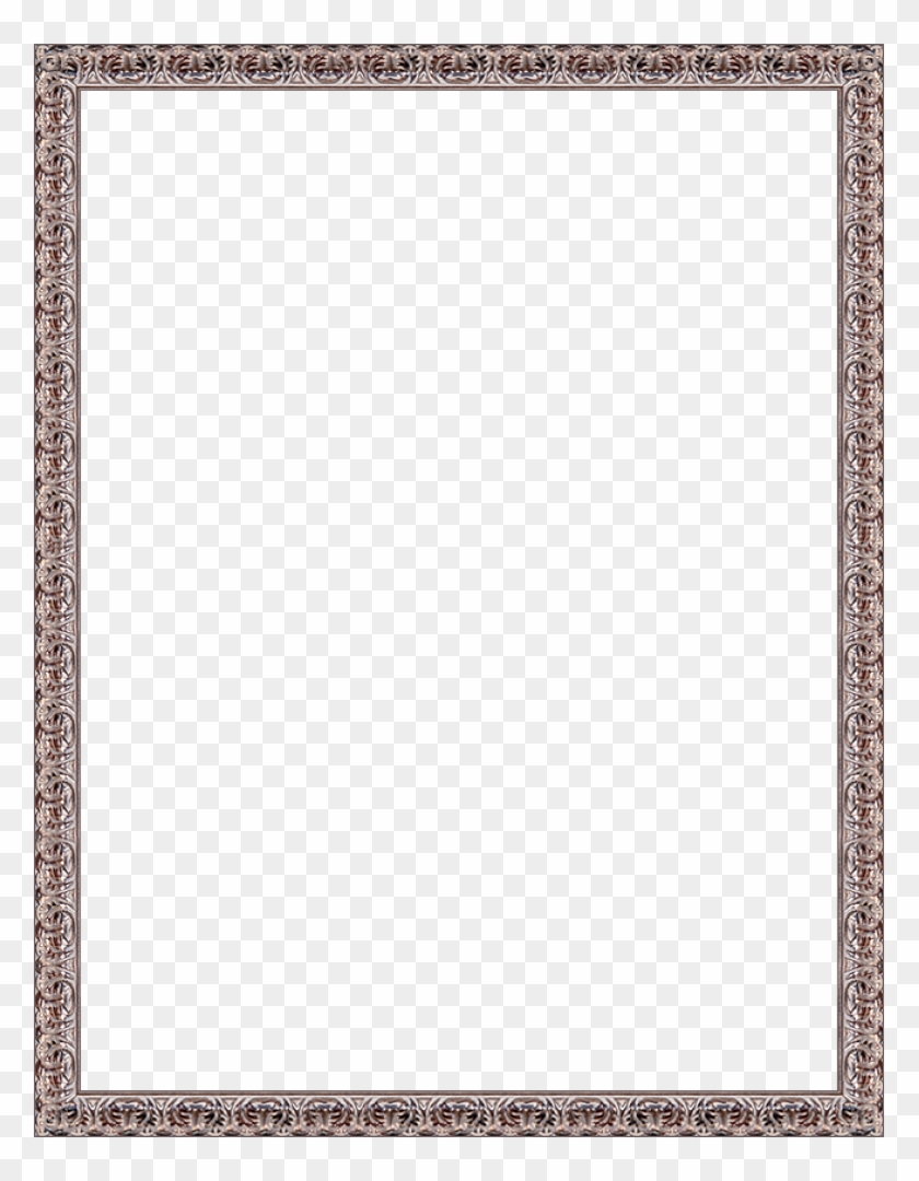 Silver Oak Leaf Frame - Symmetry Clipart