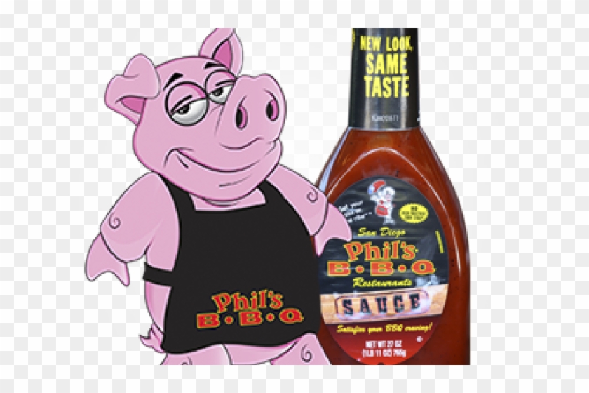 Barbecue Sauce Clipart Bbq Restaurant - Phil's Bbq Pig - Png Download
