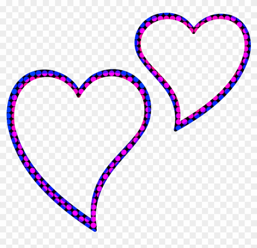 #neon #freetoedit #heart #frame #frames #border #borders - Heart Clipart