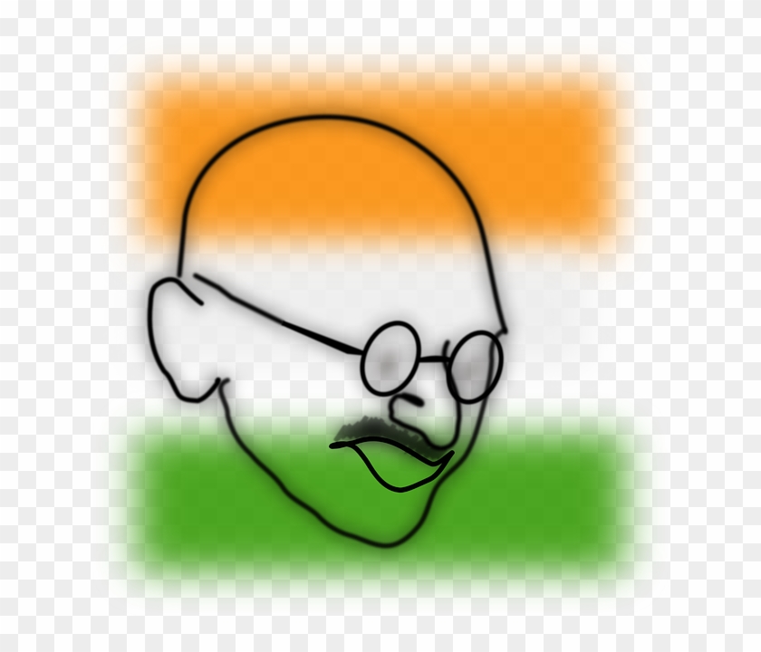 Mahatma Gandhi Sketches Outline Clipart