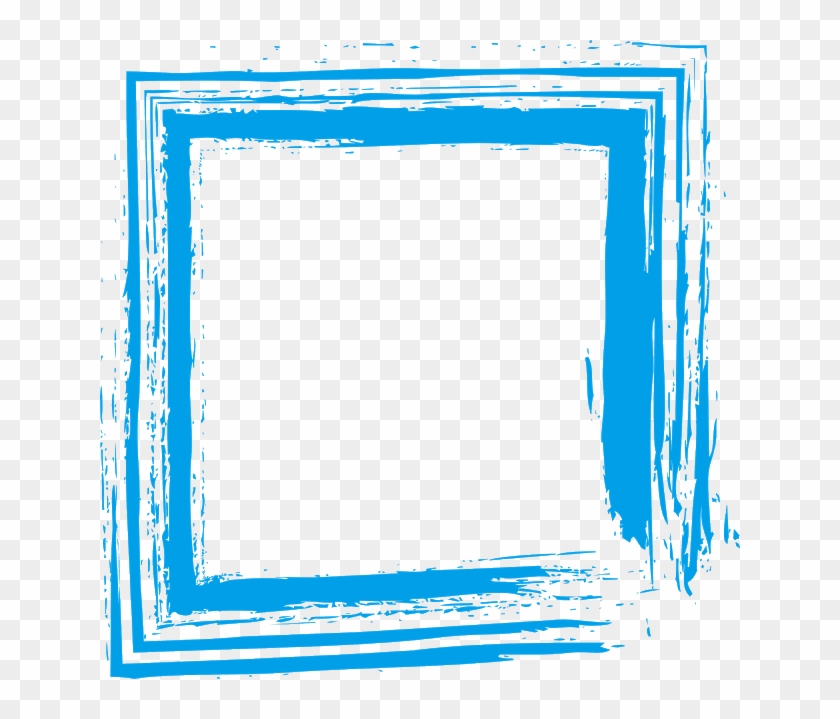 Wedding Photo Frames - Blue Frame Design Png Clipart