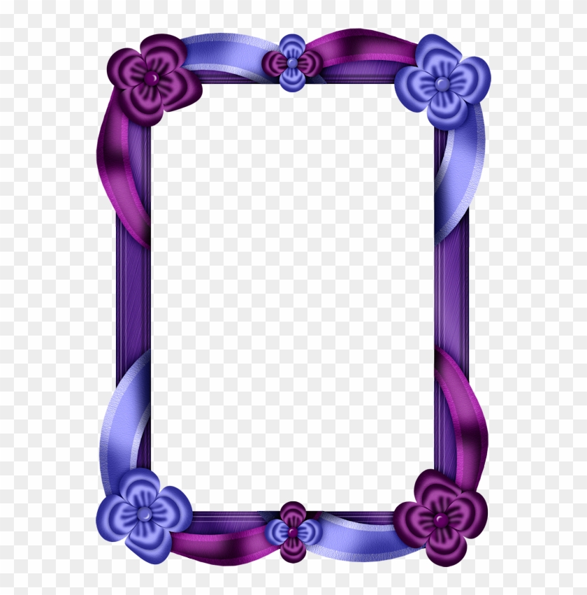 Purple And Blue Transparent Photo Frame - Purple And Blue Frames Clipart