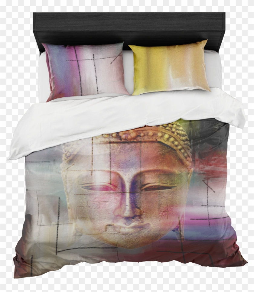 Buddha Face Bedding Set - Duvet Cover Clipart #5650569
