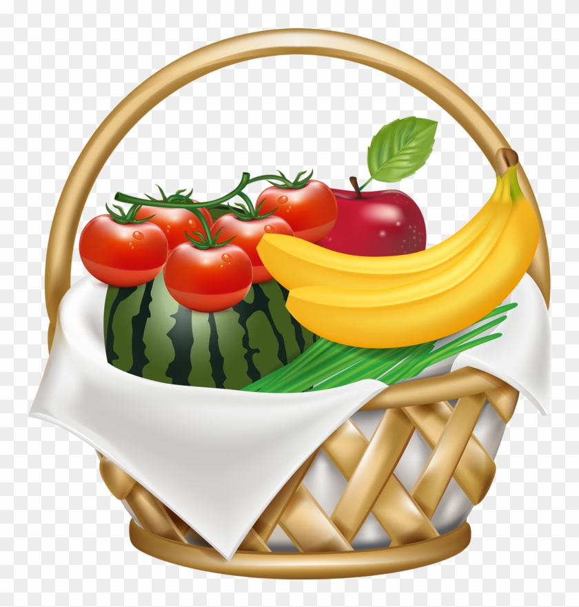 Яндекс - Фотки - Fruit Basket Vector Png Clipart #5651220