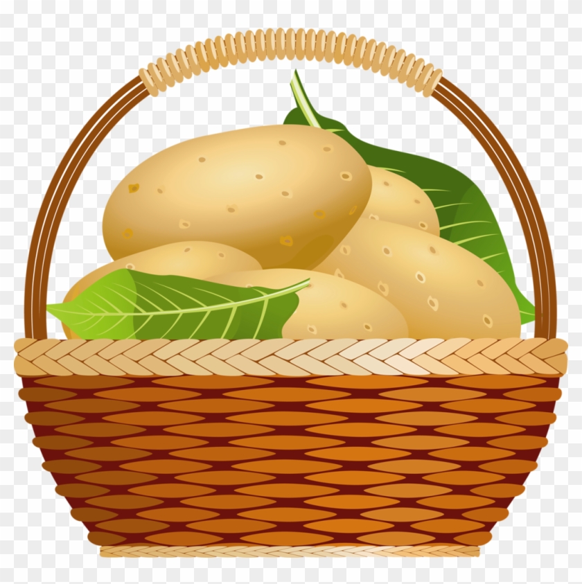 Que Te Como*✿* Fruits And Veggies, - Potatoes In The Basket Clipart - Png Download #5651497