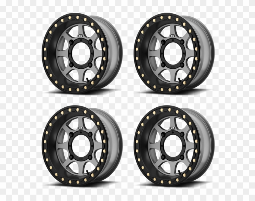 Clip Art Freeuse Stock Kmc Xs Addict Utv X Polaris - Grey Utv Wheels - Png Download