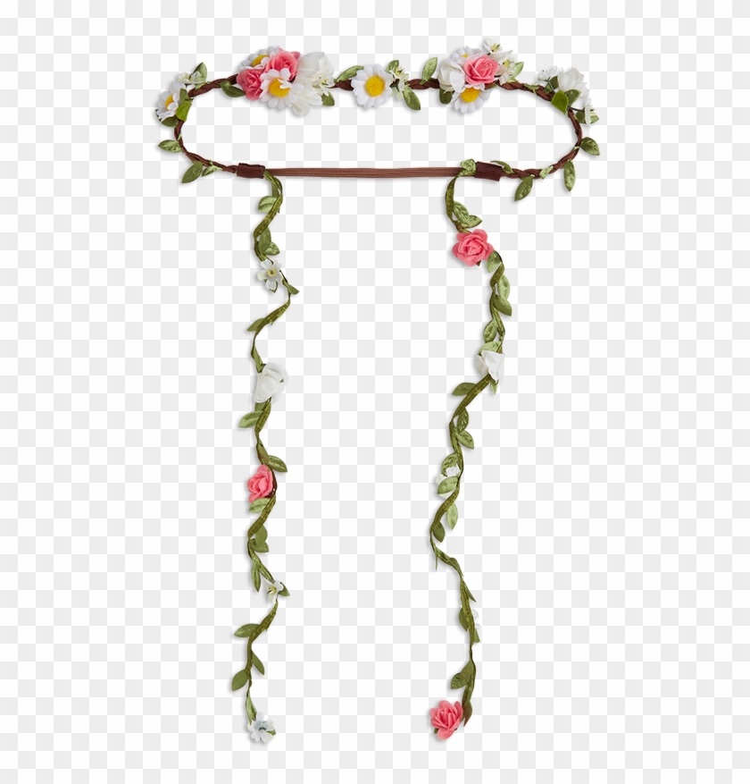 Flower Hairband White - Floral Design Clipart