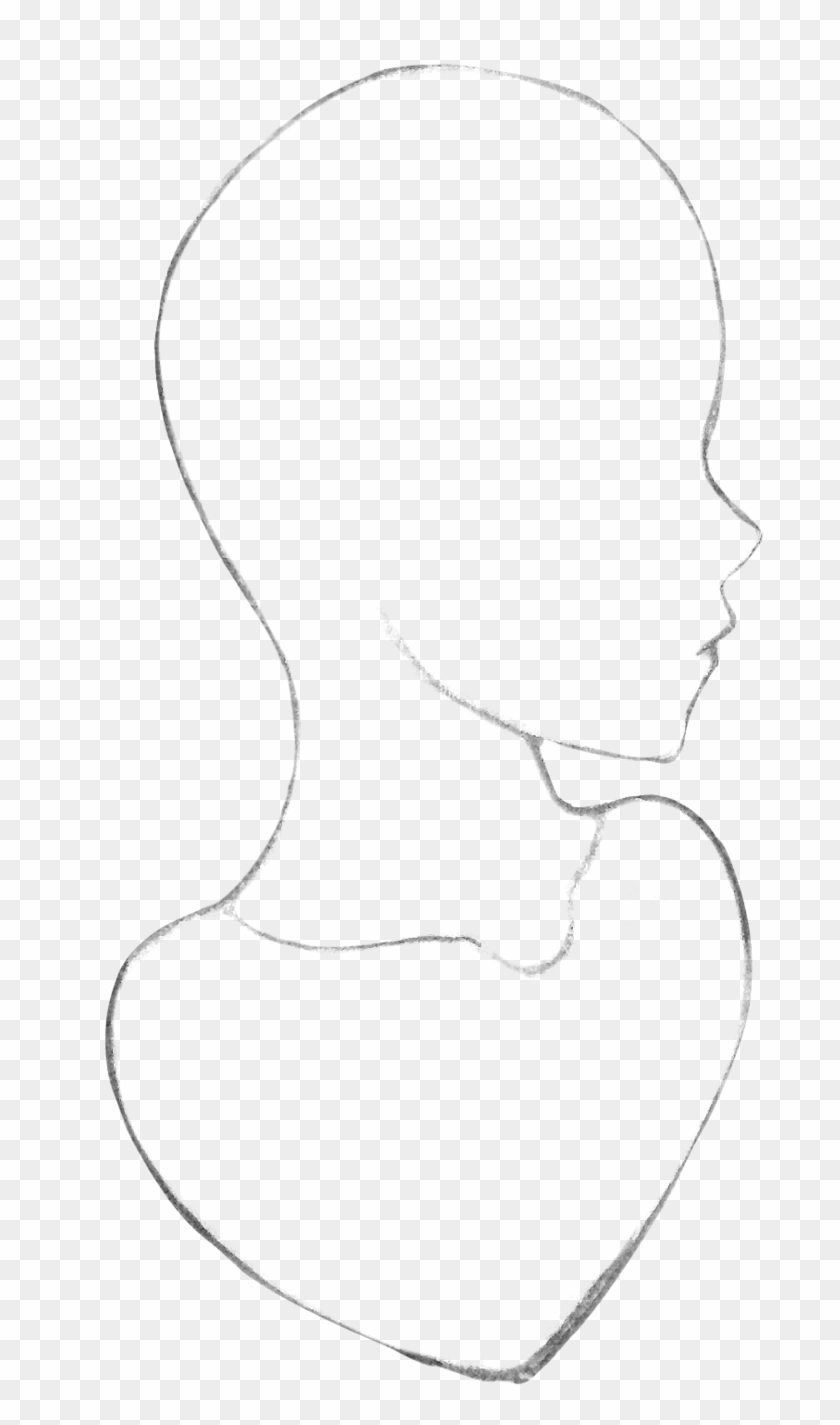 Chin Drawing Side View - Sketch Clipart #5651999
