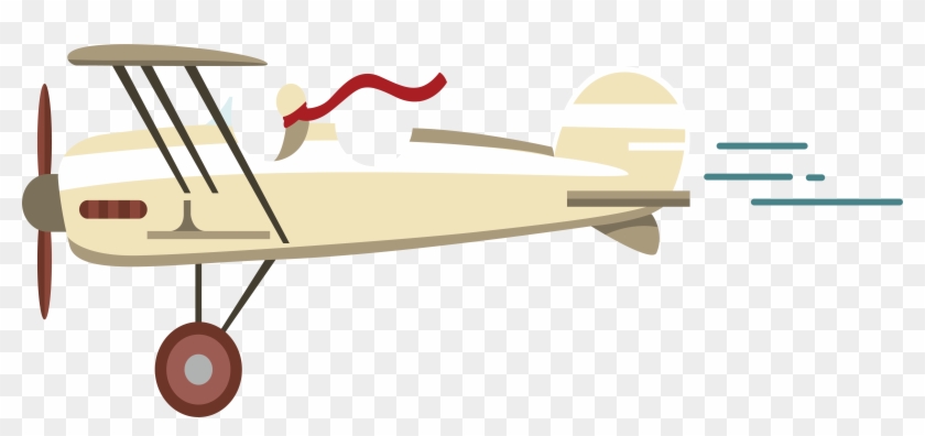 Airplane Aircraft Transprent - Vintage Airplane Vector Png Clipart