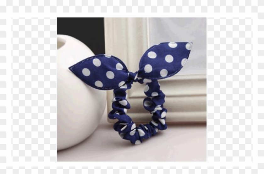 Fabric Dot Rubber Band Hair Rope Head Flower For Kids - Polka Dot Clipart #5652524