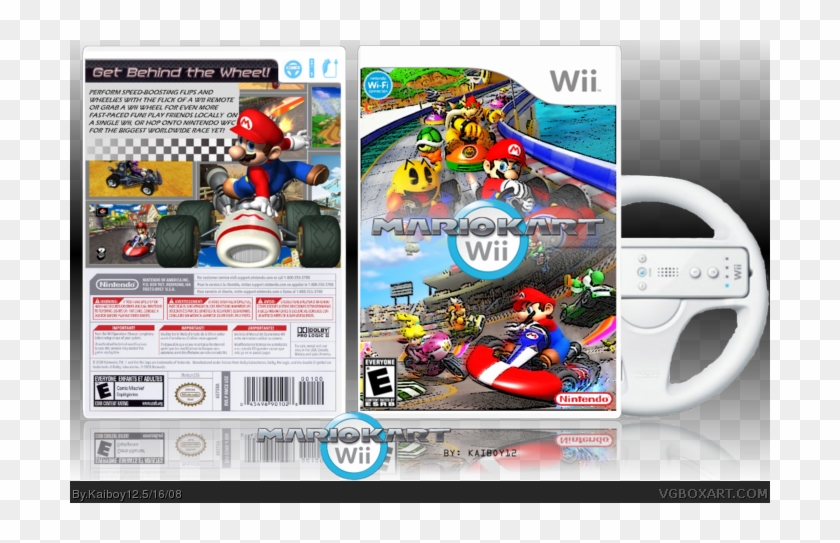 Mario Kart Wii Box Art Cover Wii Clipart 5652595 Pikpng