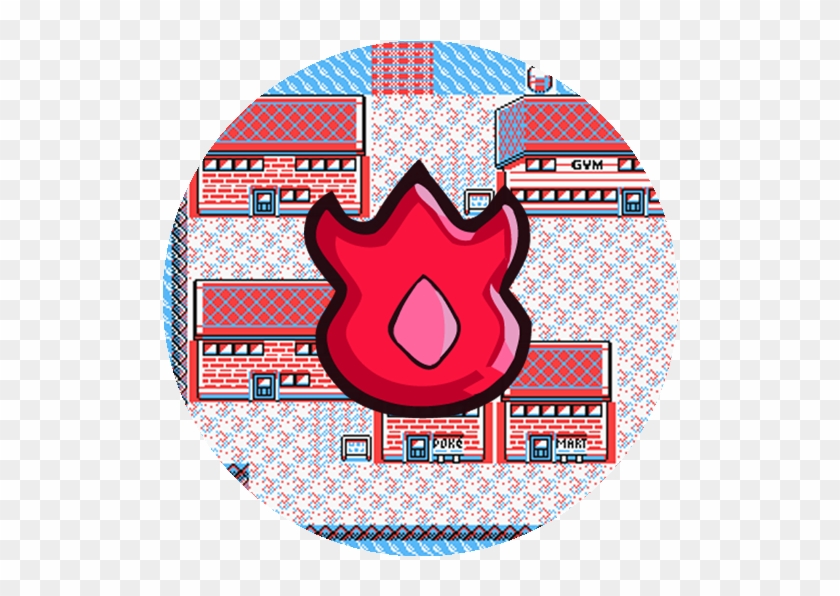 The Eight Gym Badges Of Kanto - Circle Clipart