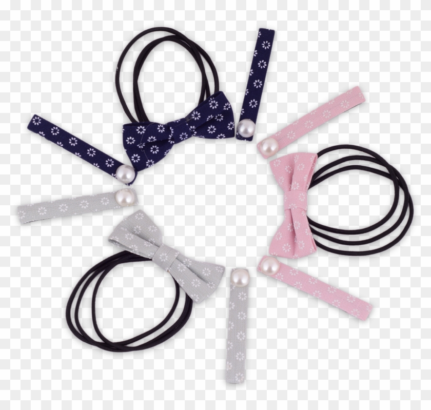 Flower Power Hair Clip And Band Set 3 Pcs - Storage Cable - Png Download