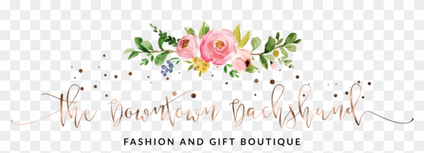 The Downtown Dachshund - Floribunda Clipart #5652820