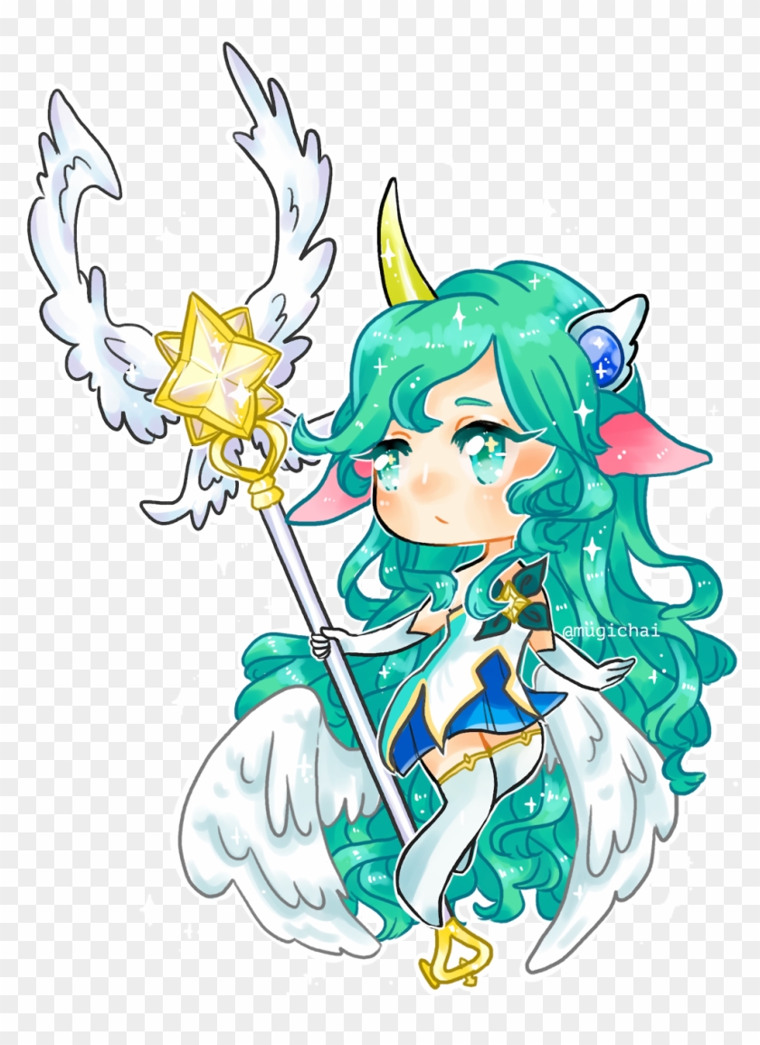 “2/2 Chibi Commission For @unseenloser , Star Guardian - Soraka Transparent Animated Clipart