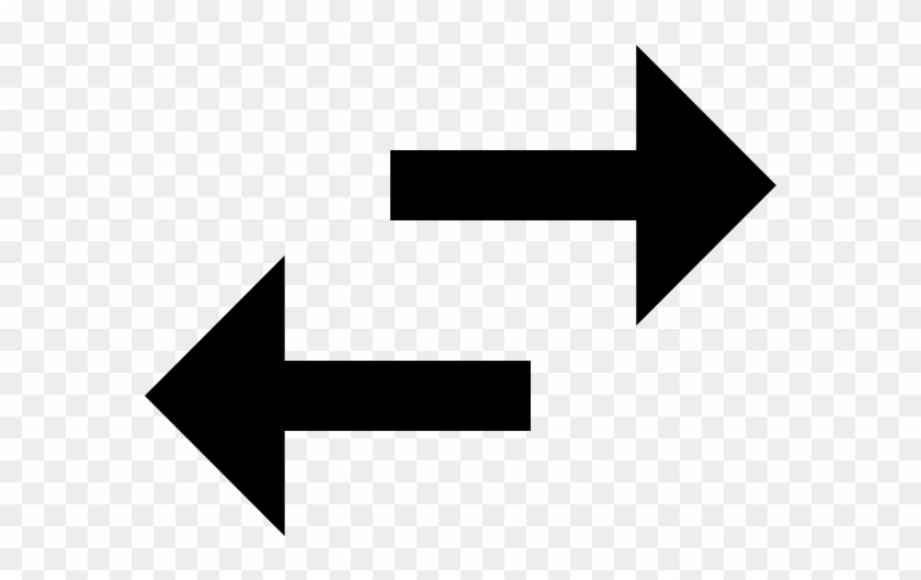 Ic Swap Horiz 48px - Sideways Arrow Clipart