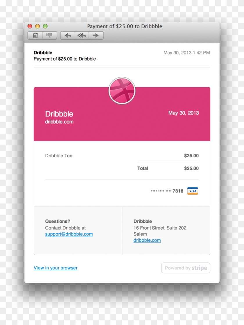 Png Freeuse Email Receipt Template Receipts - Email Receipt Clipart