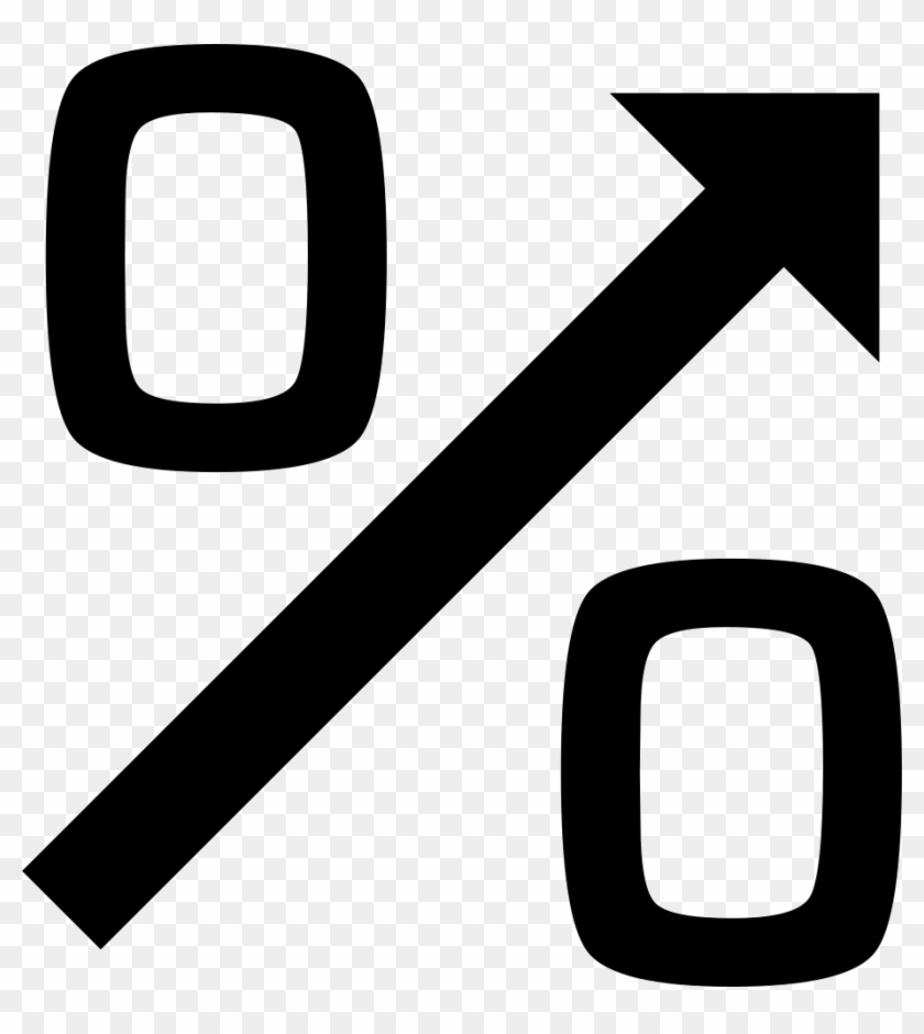 Economy Percentage Symbol With Up Arrow Comments - Economy Symbol Clipart