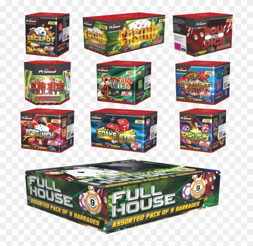 Primed Pyro Full House Box Clipart