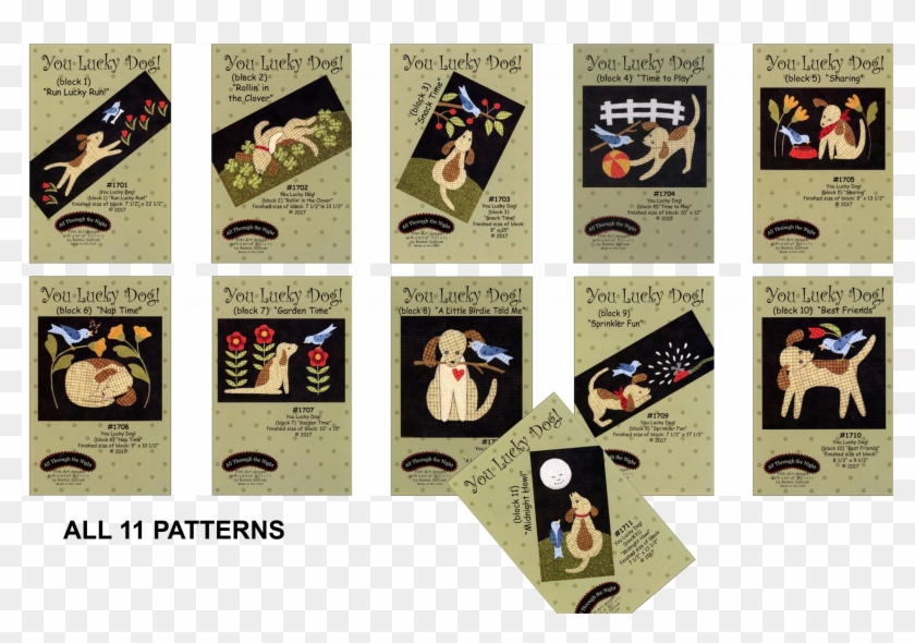 Atnlud Total, 11 Patterns To Create The Quilt You Lucky - Cartoon Clipart #5654872