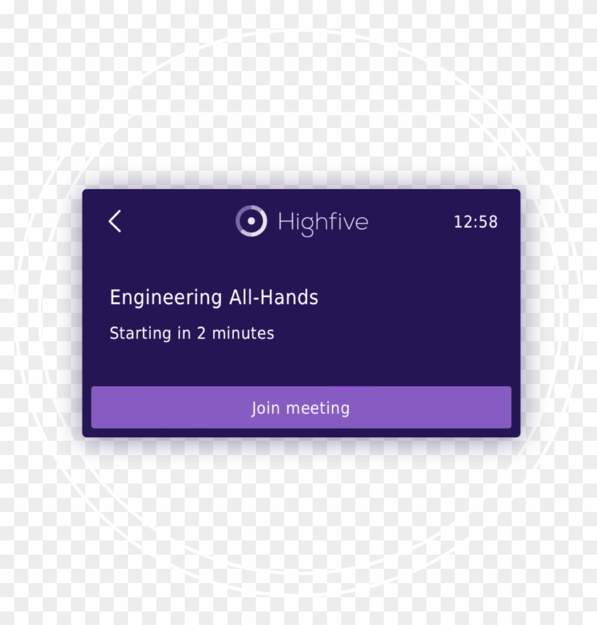 Tap To Join Meetings Ui - Lavender Clipart