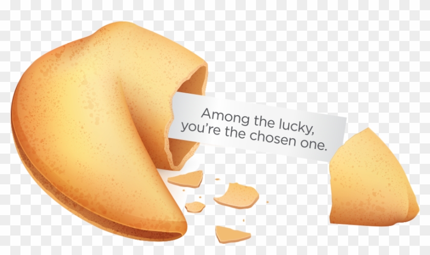 Fortune Cookie, With The Auspicious Message, "among - Paper Clipart